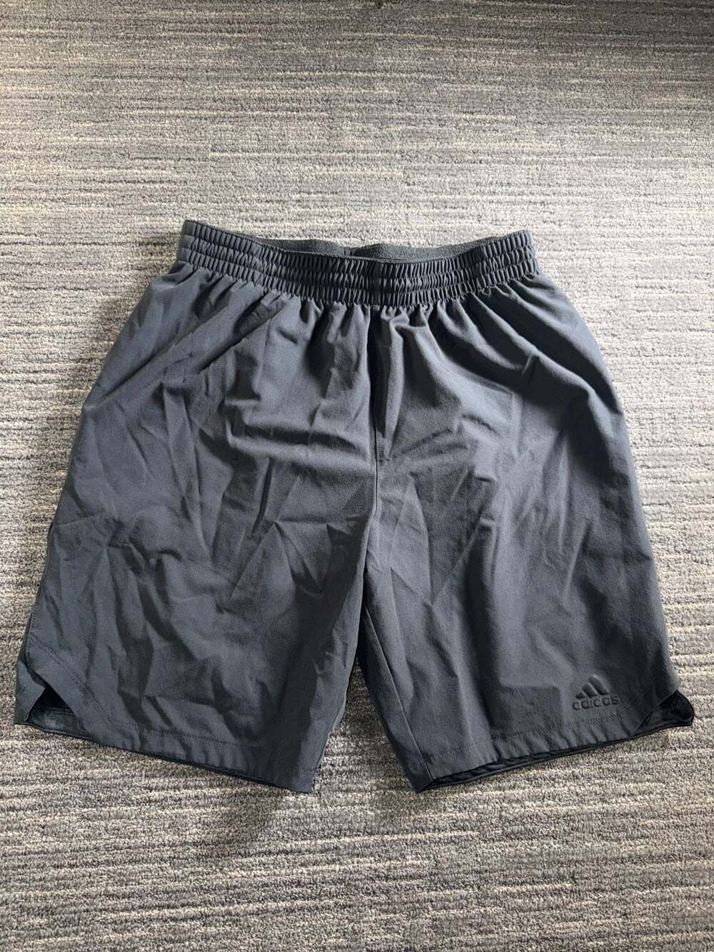 Adidas Men's grey Performance Training Shorts with Laser Cut Ventilation Size Me